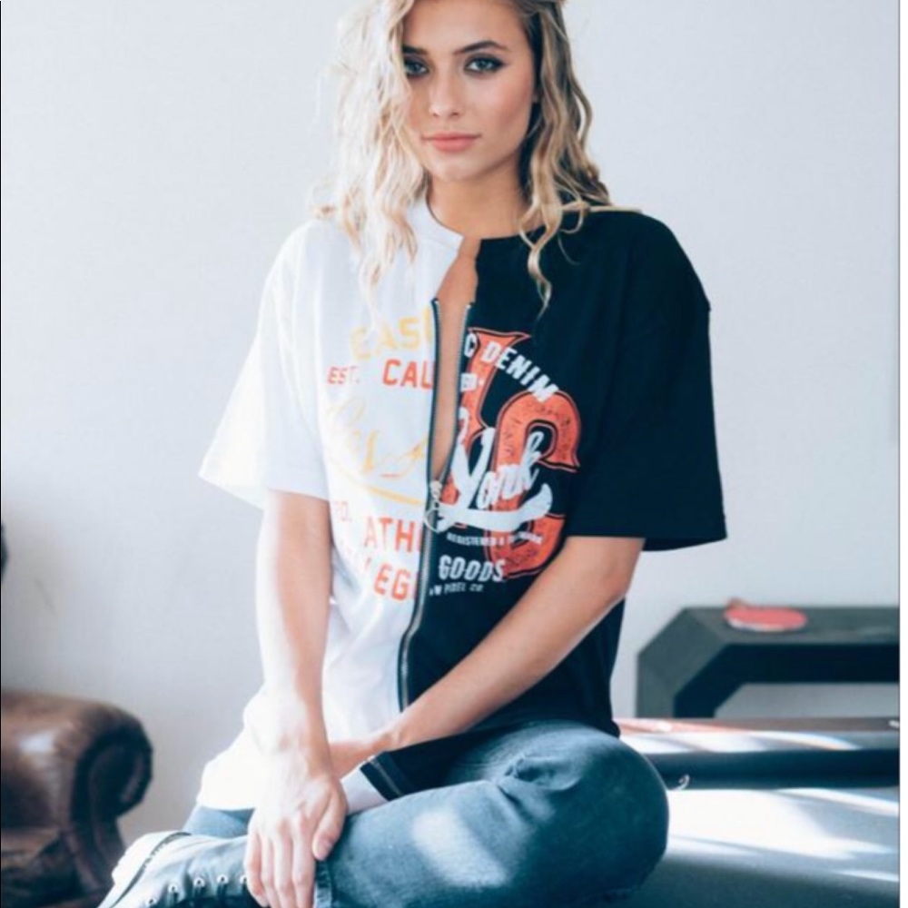 New | Zipped Up Dual Tee